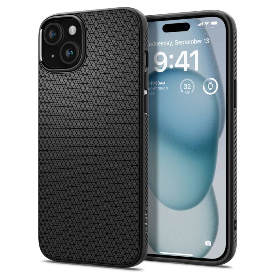 SPIGEN LIQUID AIR IPHONE 15 MATTE BLACK