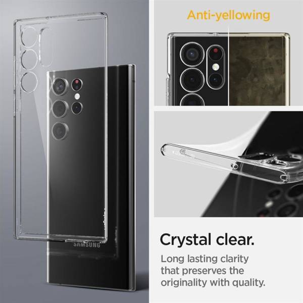 SPIGEN LIQUID CRYSTAL GALAXY S22 ULTRA CRYSTAL CLEAR DAMAGED PACKAGE