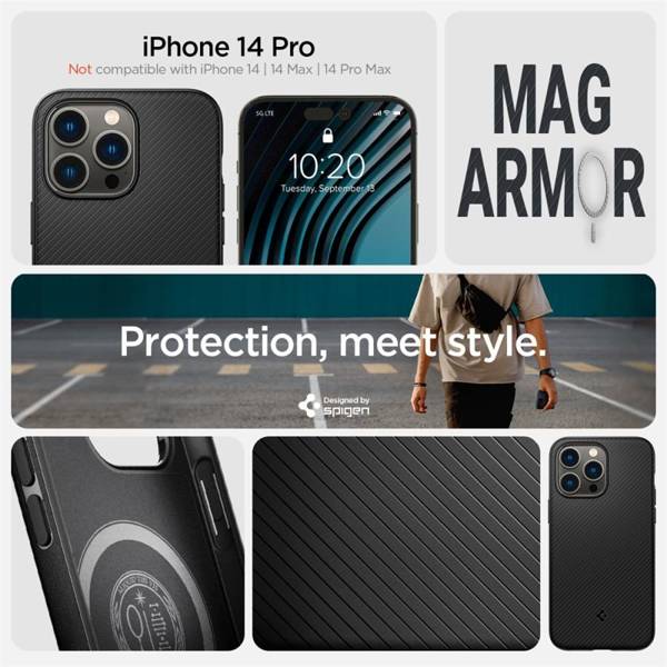 SPIGEN MAG ARMOR IPHONE 14 PRO MATTE BLACK