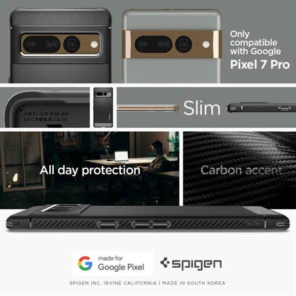 SPIGEN RUGGED ARMOR GOOGLE PIXEL 7 PRO MATTE BLACK