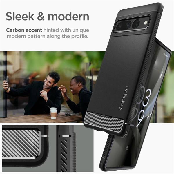 SPIGEN RUGGED ARMOR GOOGLE PIXEL 7 PRO MATTE BLACK