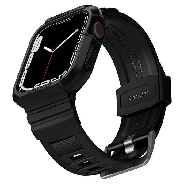 SPIGEN RUGGED ARMOR ”PRO” APPLE WATCH 4 / 5 / 6 / 7 / 8 / 9 / SE (40 / 41 MM) BLACK