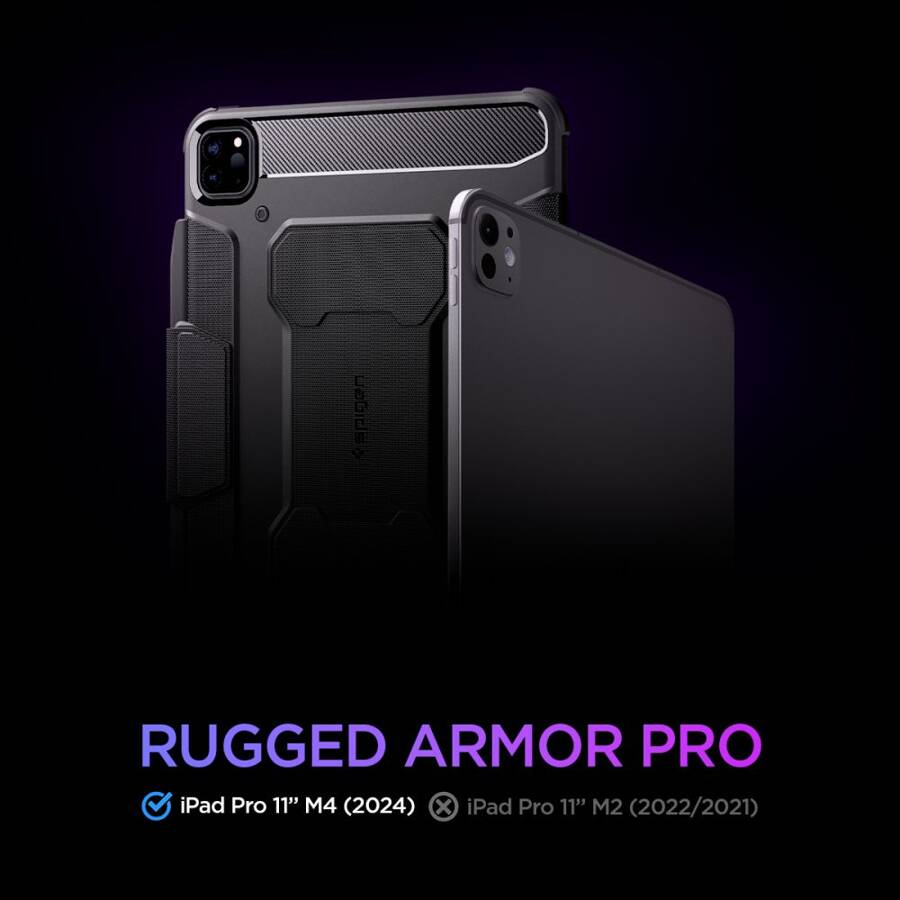 SPIGEN RUGGED ARMOR ”PRO” IPAD PRO 11 5 / 2024 BLACK