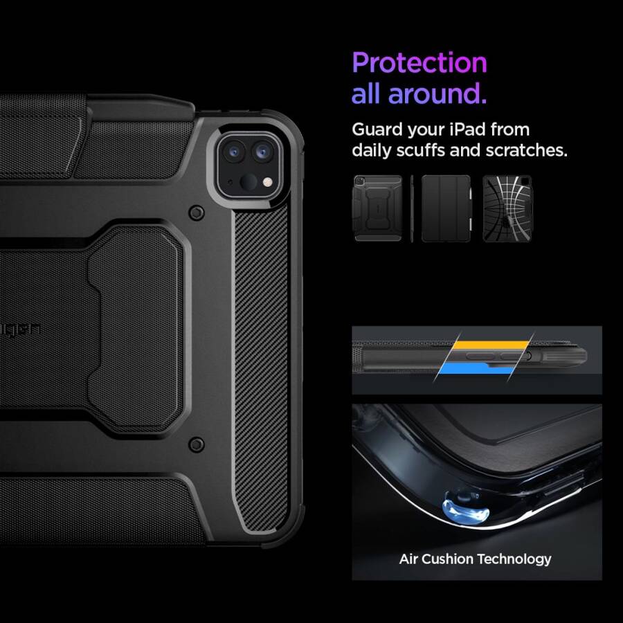 SPIGEN RUGGED ARMOR ”PRO” IPAD PRO 11 5 / 2024 BLACK