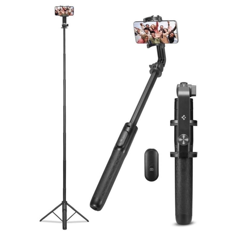 SPIGEN S560W BLUETOOTH SELFIE STICK LONG TRIPOD BLACK