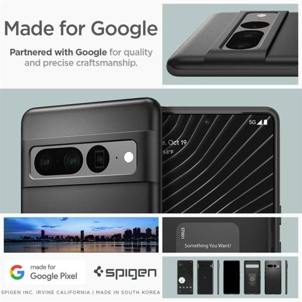 SPIGEN THIN FIT GOOGLE PIXEL 7 PRO BLACK