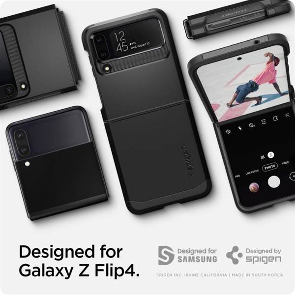 SPIGEN TOUGH ARMOR GALAXY WITH FLIP 4 BLACK