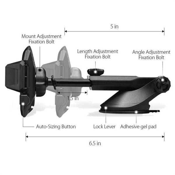 SPIGEN TS35 SIGNATURE CAR MOUNT HOLDER BLACK