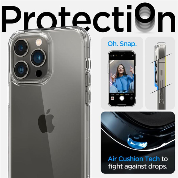 SPIGEN ULTRA HYBRID IPHONE 14 PRO CRYSTAL CLEAR