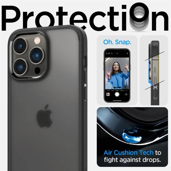 SPIGEN ULTRA HYBRID IPHONE 14 PRO MAX FROST BLACK