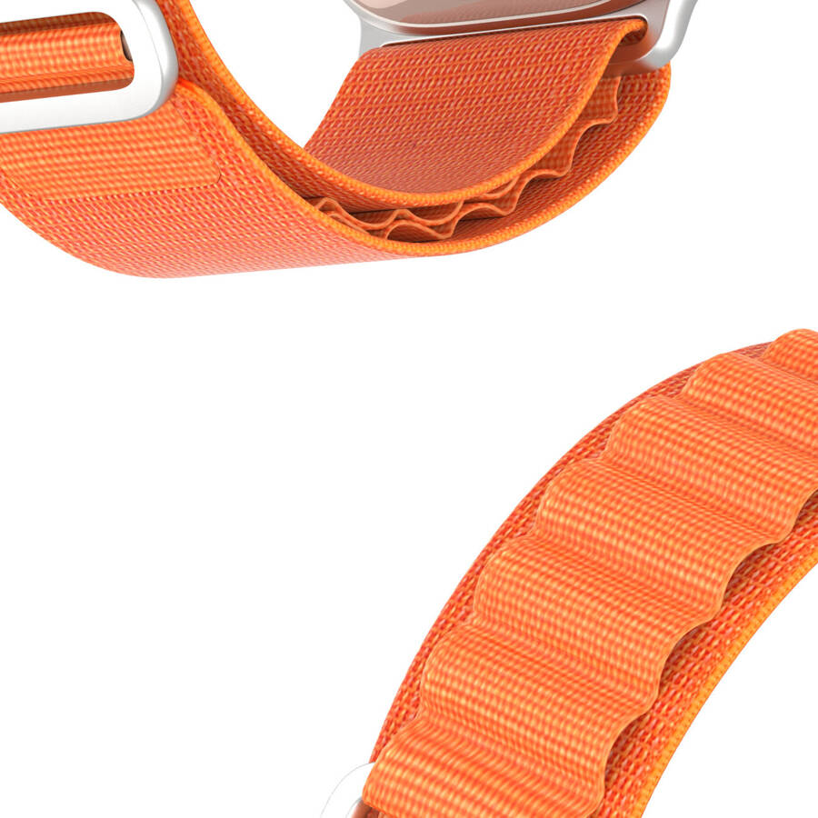 SPORT BUCKLE STRAP FOR APPLE WATCH 8/7/6/SE/5/4/3/2/1 (41, 40, 38MM) DUX DUCIS STRAP GS VERSION - ORANGE