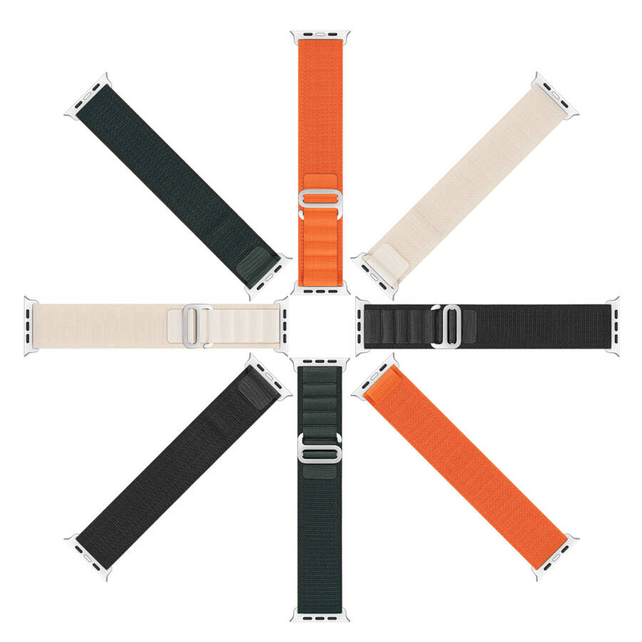 SPORT BUCKLE STRAP FOR APPLE WATCH 8/7/6/SE/5/4/3/2/1 (41, 40, 38MM) DUX DUCIS STRAP GS VERSION - ORANGE