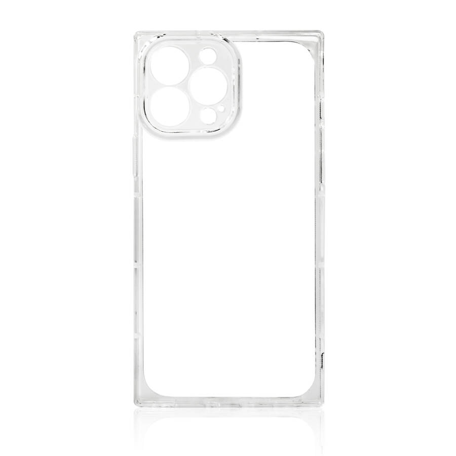 SQUARE CLEAR CASE CASE FOR IPHONE 13 PRO MAX TRANSPARENT GEL COVER