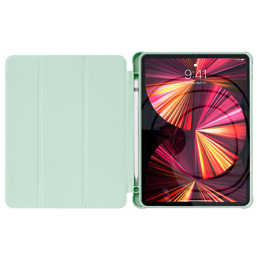 STAND TABLET CASE SMART COVER CASE FOR IPAD PRO 12.9 &#39;&#39; 2021/2020 WITH STAND FUNCTION GREEN