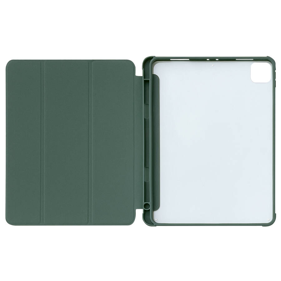 STAND TABLET CASE SMART COVER CASE FOR IPAD PRO 12.9 &#39;&#39; 2021 WITH STAND FUNCTION GREEN