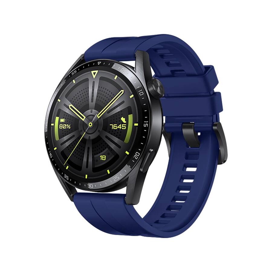 STRAP ONE SILICONE BAND STRAP BRACELET BRACELET FOR HUAWEI WATCH GT 3 42 MM NAVY BLUE