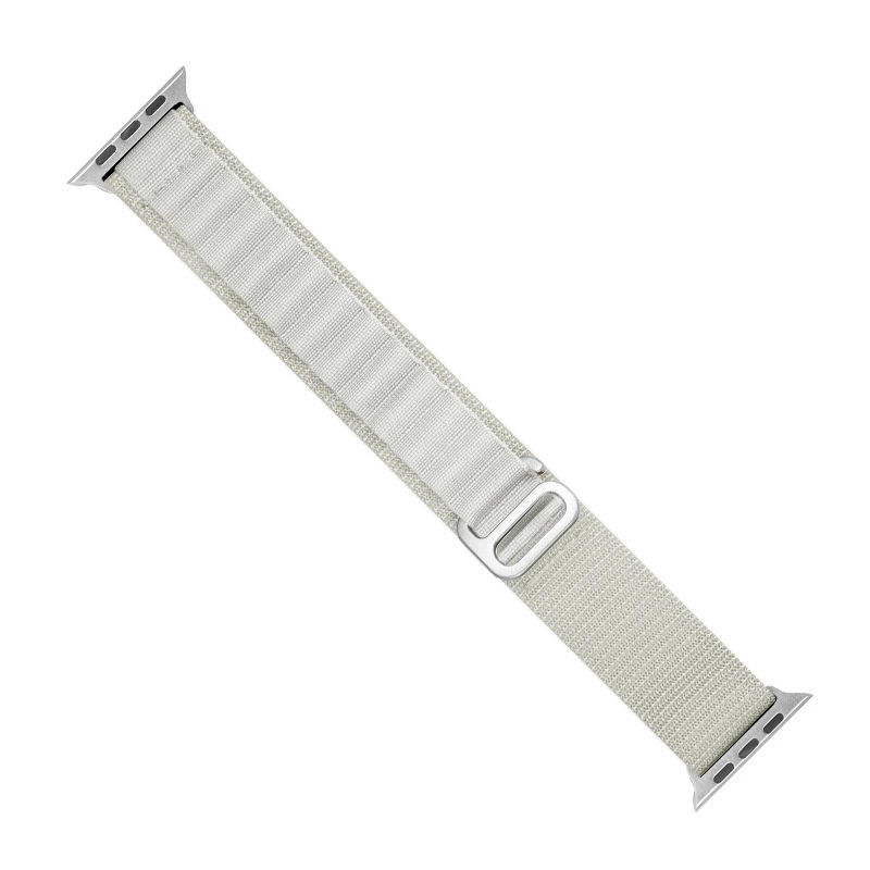 STRAP WITH ALPINE STEEL BUCKLE FOR APPLE WATCH 38/40/41 MM - SILVER