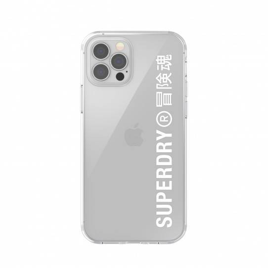 SUPERDRY SNAP CASE CLEAR IPHONE 12/ 12 PRO TRANSPARENT / WHITE