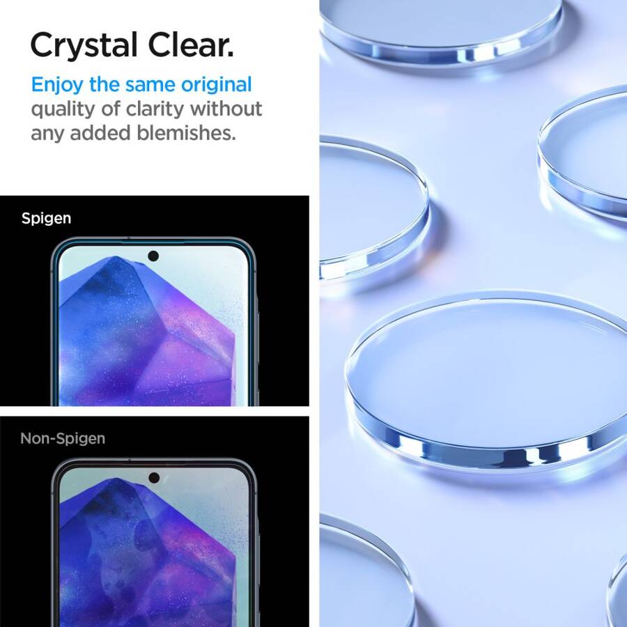 SZKŁO HARTOWANE SPIGEN ALM GLAS.TR 2-PACK GALAXY A55 5G CLEAR