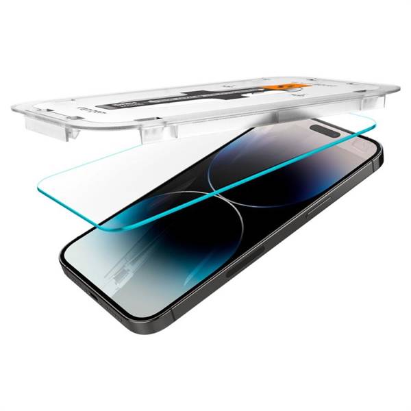 SZKŁO HARTOWANE SPIGEN GLAS.TR ”EZ FIT” 2-PACK IPHONE 14 PRO MAX CLEAR