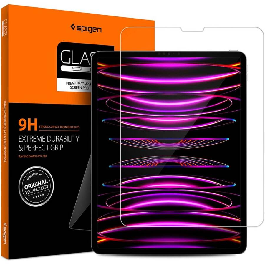 SZKŁO HARTOWANE SPIGEN GLAS.TR SLIM IPAD PRO 12.9 4 / 5 / 6 / 2020-2022 CLEAR