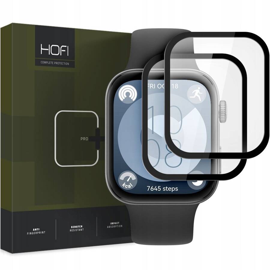 SZKŁO HYBRYDOWE HOFI HYBRID PRO+ 2-PACK HUAWEI WATCH FIT 3 BLACK