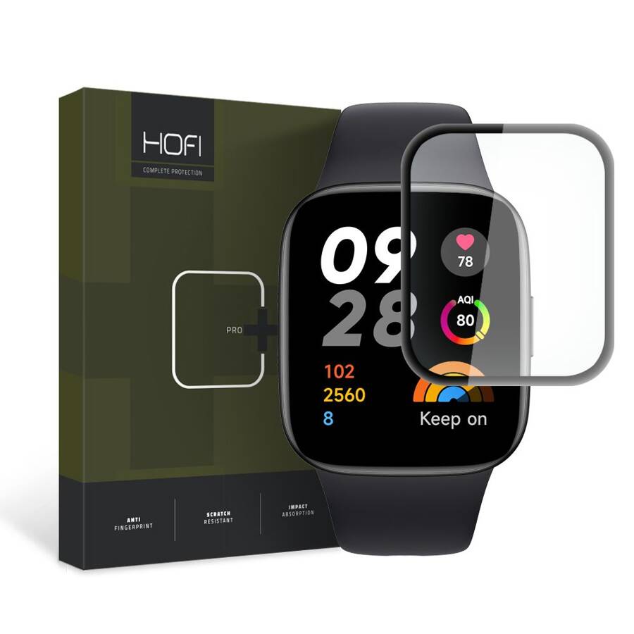 SZKŁO HYBRYDOWE HOFI HYBRID PRO+ XIAOMI REDMI WATCH 3 BLACK