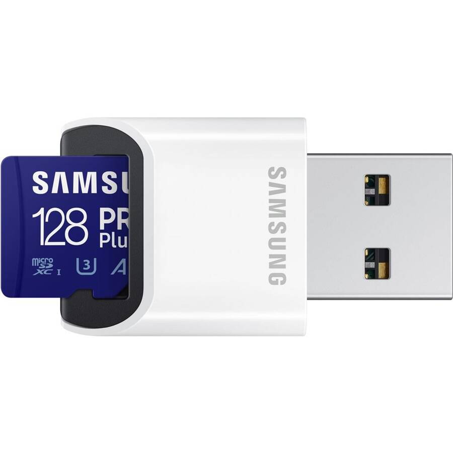 Samsung karta pamięci 128GB Pro Plus microSDXC z czytnikiem