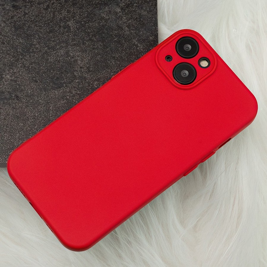 Silicon overlay for iPhone 14 pro max 6.7 "red