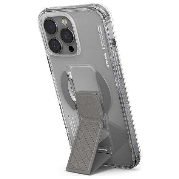 Skinarma etui Axon iPhone 16 Pro Max      6.9" Magnetic Charging + Grip Stand titanium