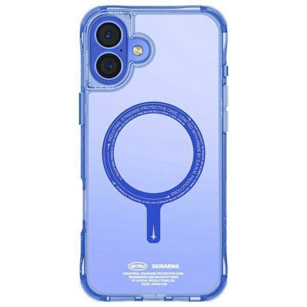 Skinarma etui Saido iPhone 16 6.1"        Magnetic Charging niebieski/blue