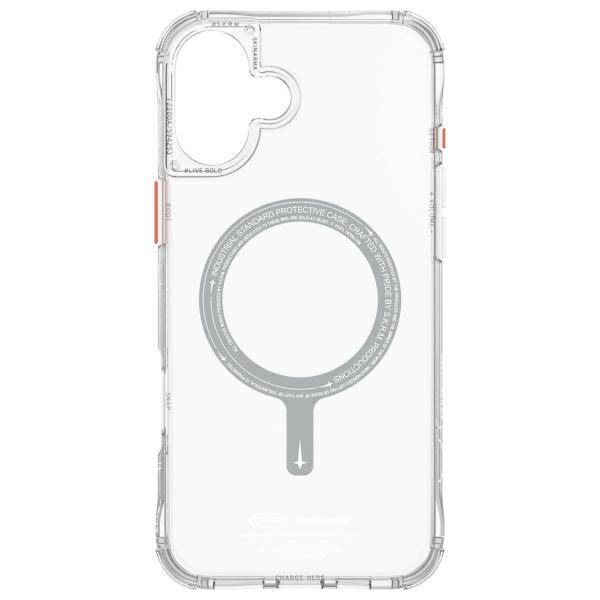 Skinarma etui Saido iPhone 16 6.1"        Magnetic Charging przezroczysty/clear