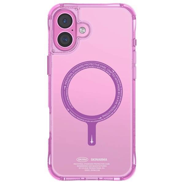 Skinarma etui Saido iPhone 16 6.1"        Magnetic Charging różowy/pink