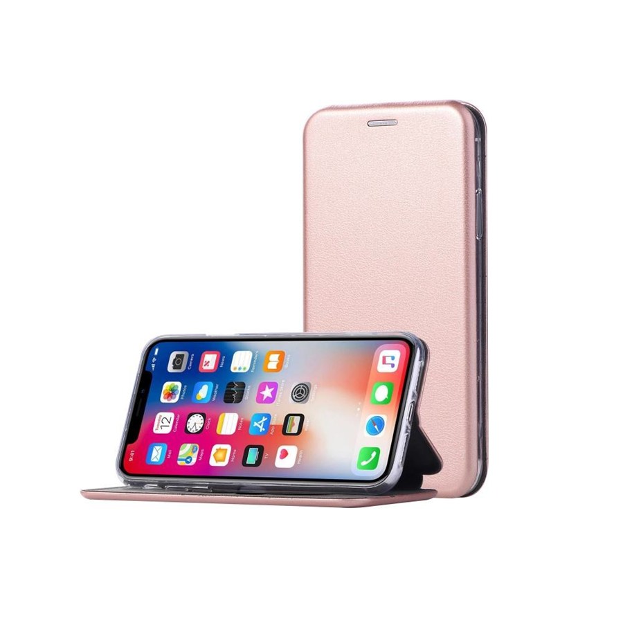 Smart diva case for realme 9 pink-gold