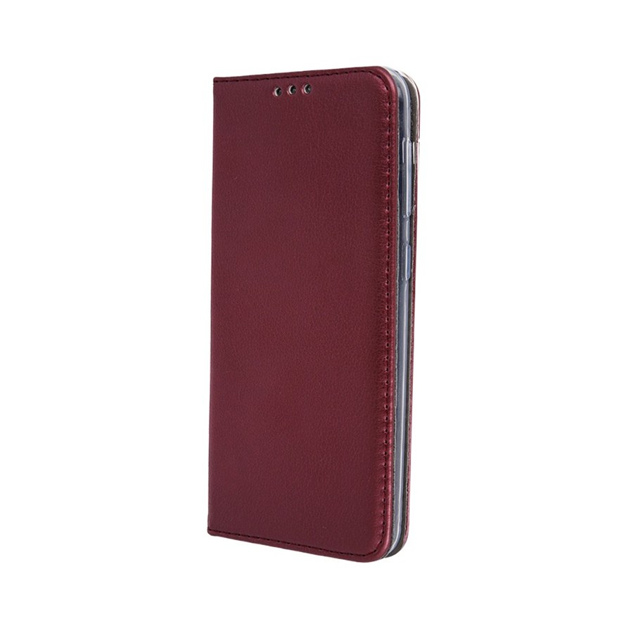 Smart magnetic case for motorola moto g53 burgundy