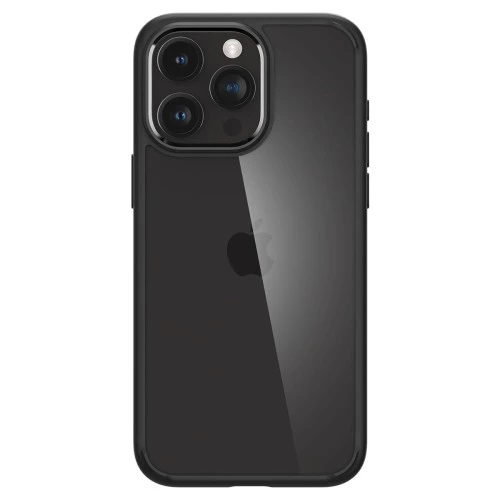 Spigen Crystal Hybrid case for iPhone 15 Pro, transparent and black