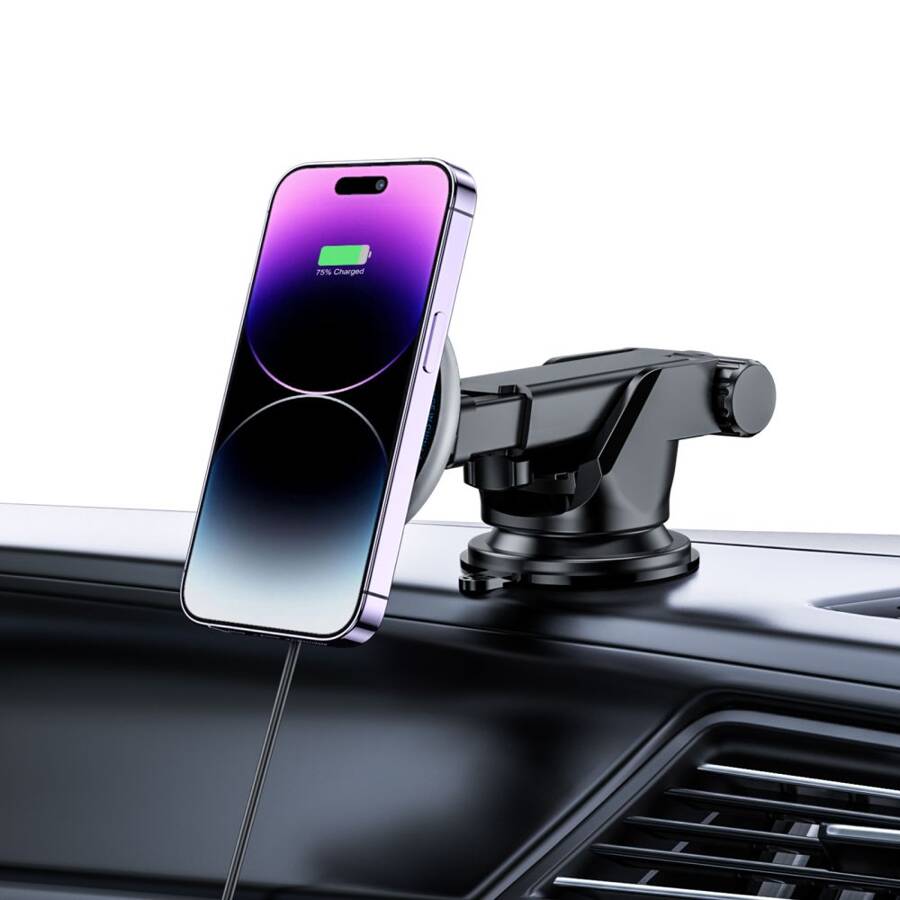 TECH-PROTECT A2 MAGNETIC MAGSAFE DASH CAR MOUNT WIRELESS CHARGER 15W BLACK