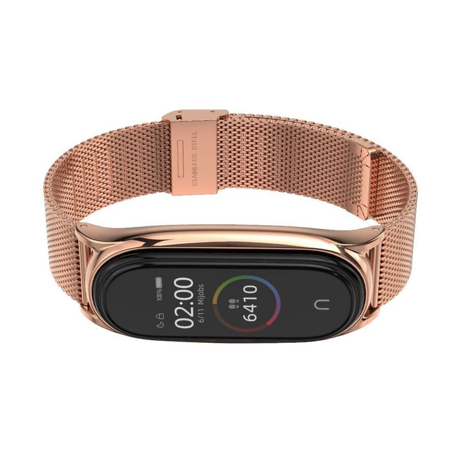 TECH-PROTECT MILANESEBAND XIAOMI MI SMART BAND 5 / 6 / 6 NFC ROSE GOLD