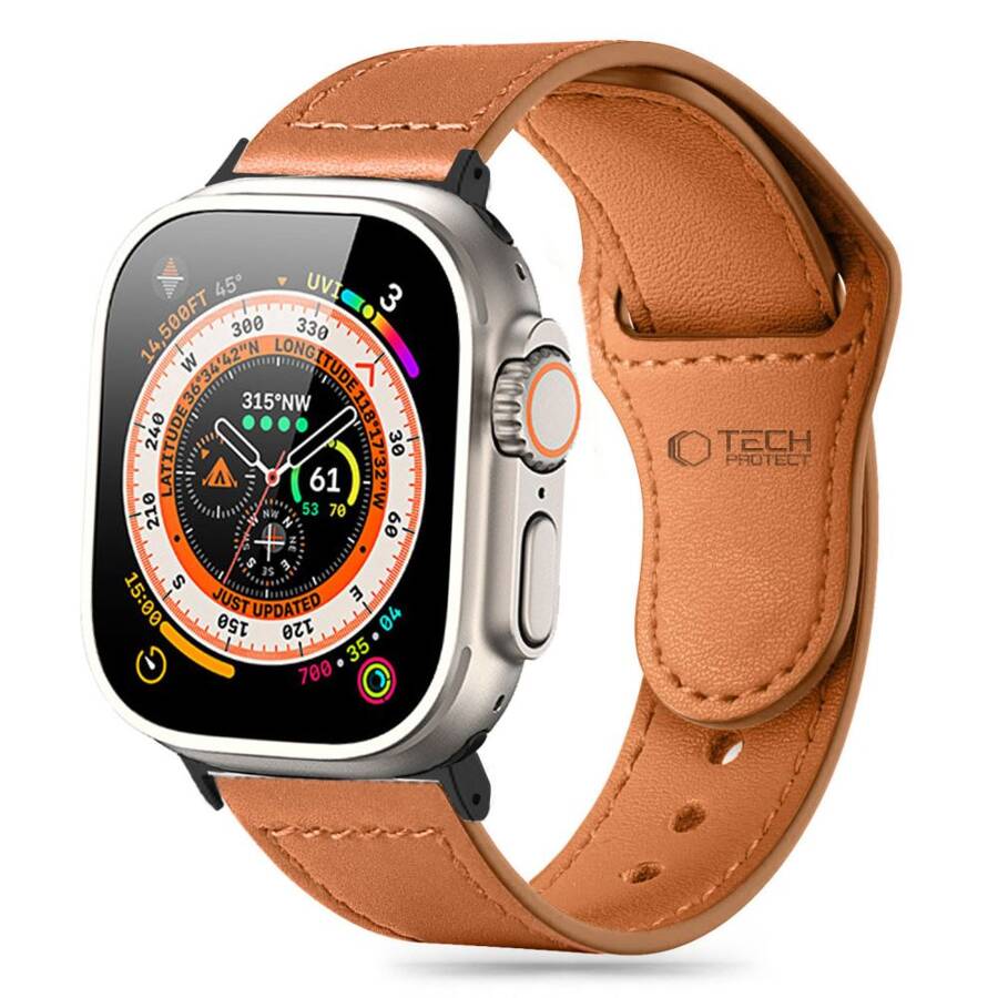 TECH-PROTECT NATURALFIT APPLE WATCH 6 / 7 / 8 / 9 / 10 / SE (40 / 41 / 42 MM) BROWN