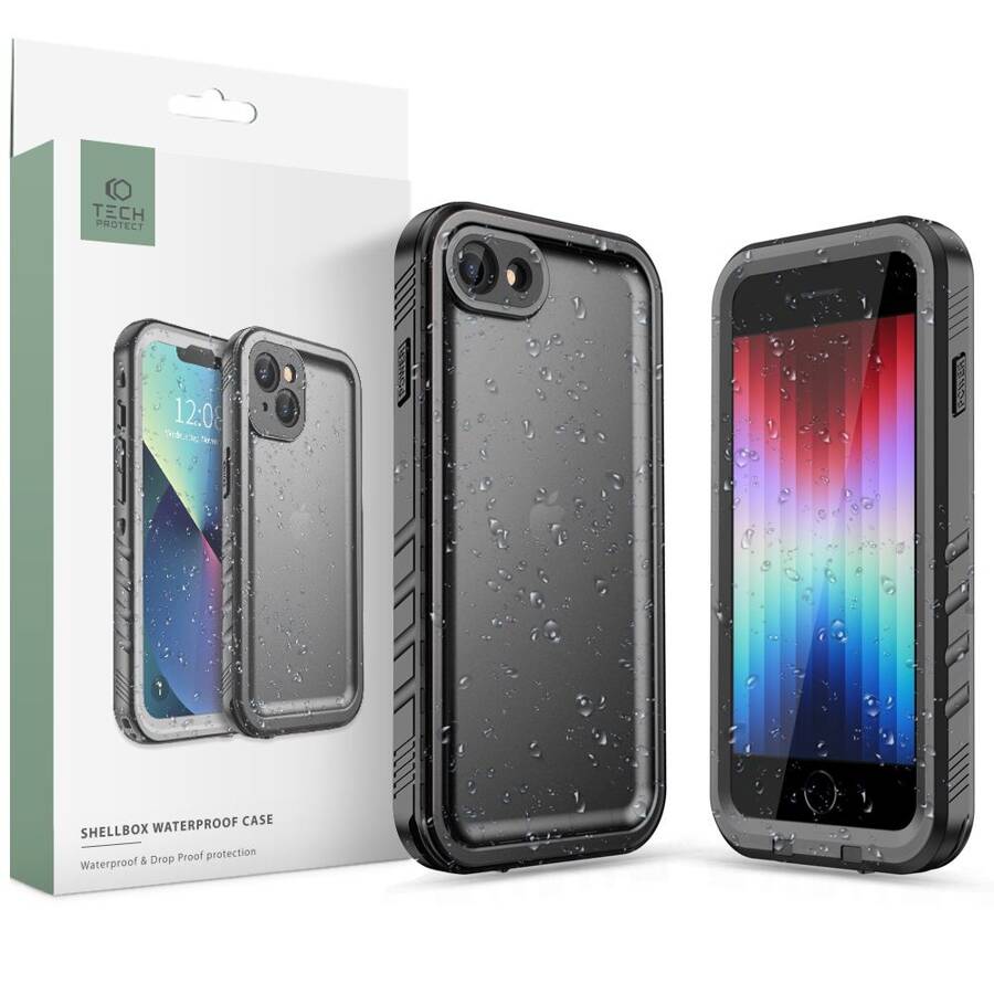 TECH-PROTECT SHELLBOX IP68 IPHONE 7 / 8 / SE 2020 / 2022 BLACK