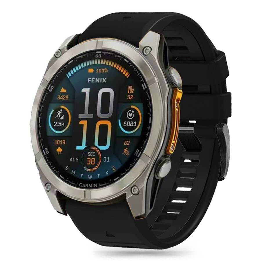 TECH-PROTECT SILICONE LINE GARMIN FENIX 5X / 5X PLUS / 6X / 6X PRO / 7X / 8 (51 MM) BLACK