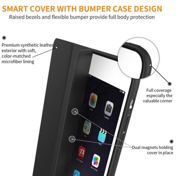 TECH-PROTECT SMARTCASE IPAD MINI 1/2/3 BLACK