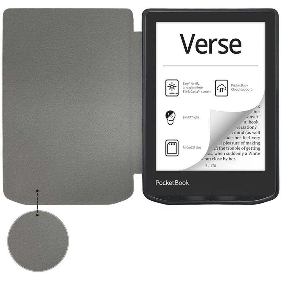 TECH-PROTECT SMARTCASE POCKETBOOK VERSE / VERSE PRO BLACK