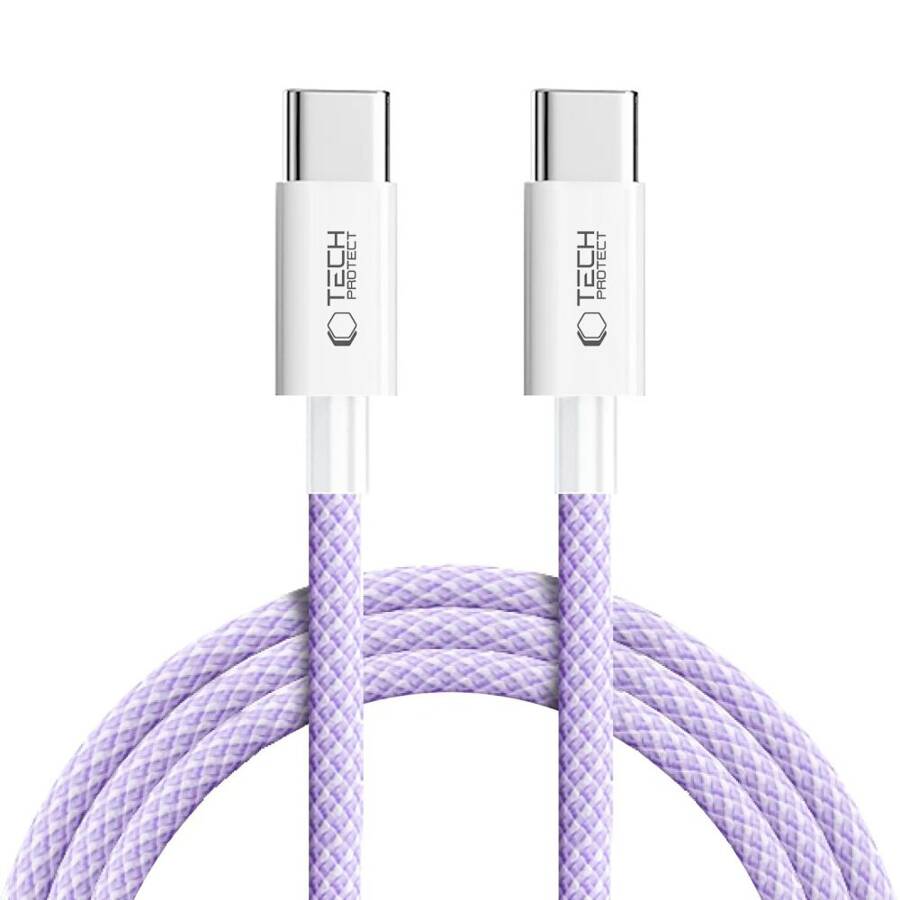 TECH-PROTECT ULTRABOOST LITE TYPE-C CABLE PD60W/3A 200CM MAUVE