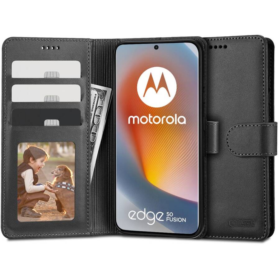 TECH-PROTECT WALLET MOTOROLA EDGE 50 FUSION 5G BLACK