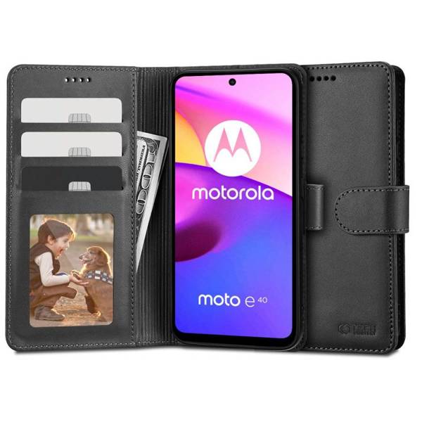 TECH-PROTECT WALLET MOTOROLA MOTO E20 / E30 / E40 BLACK