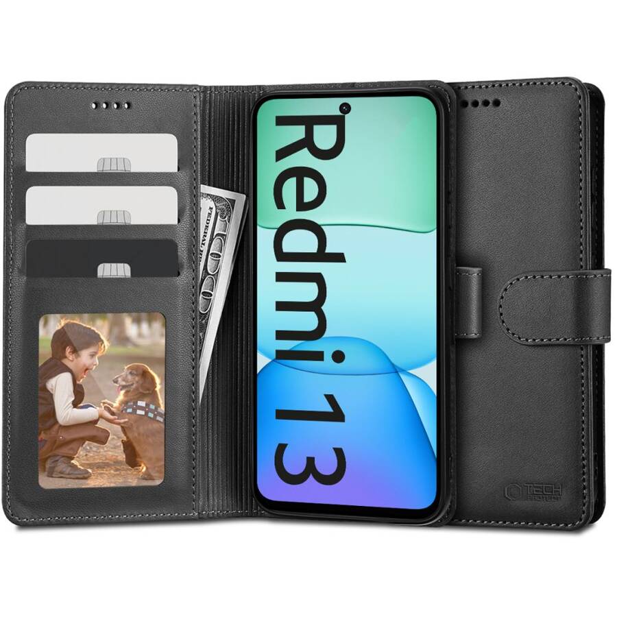 TECH-PROTECT WALLET XIAOMI REDMI 13 BLACK