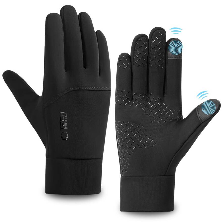 TECH-PROTECT WG01 WINTER TOUCHSCREEN GLOVES L BLACK