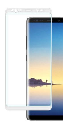 TEMPERED GLASS 4 / 5D GALAXY NOTE 8 WHITE