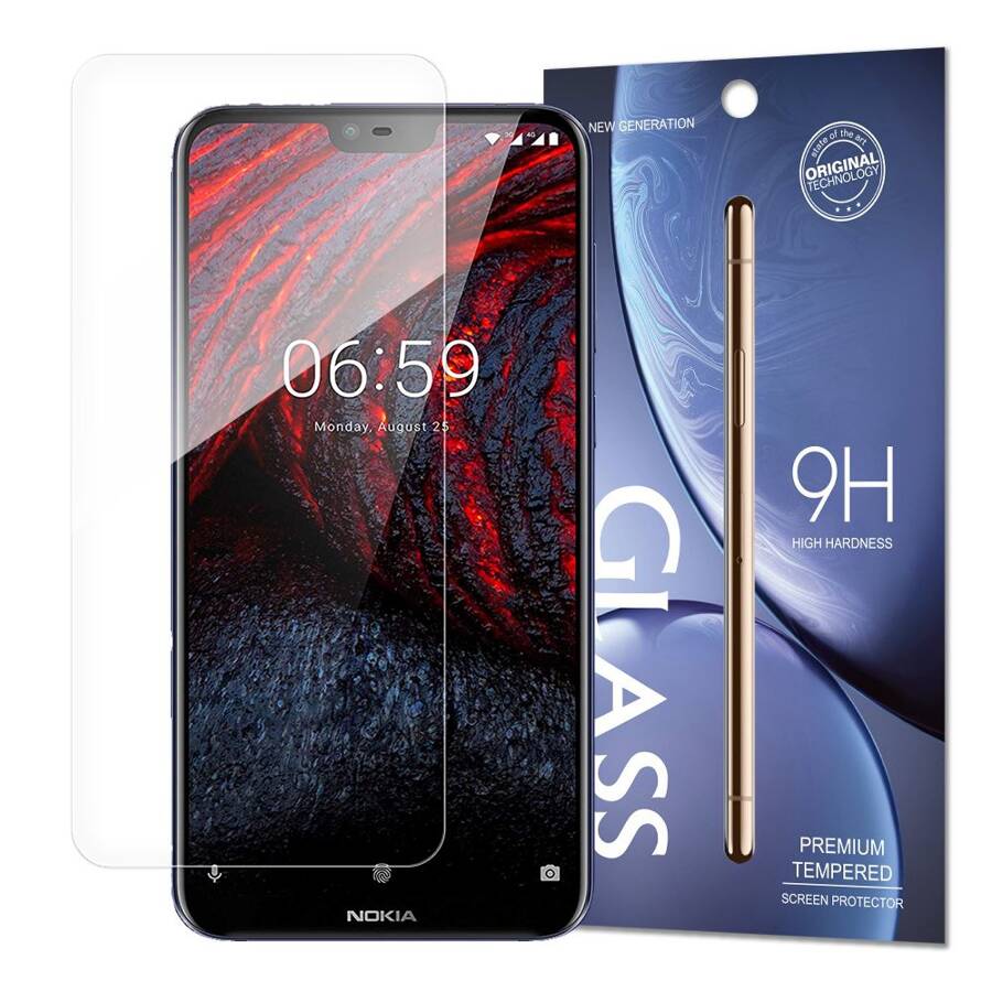 TEMPERED GLASS 9H SCREEN PROTECTOR FOR NOKIA 6.1 PLUS / NOKIA X6 2018 (PACKAGING – ENVELOPE)